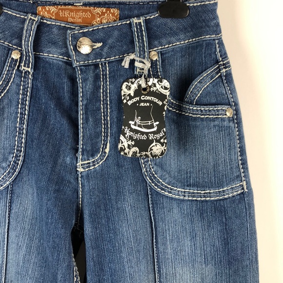 Uknighted Jeans Uknighted Body Contour Stretch Flare Jeans A2